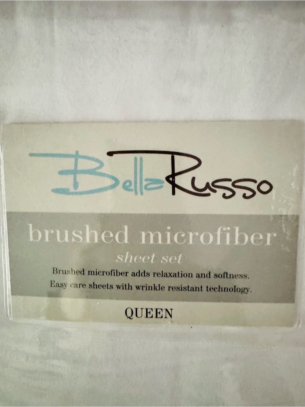 Bella Russo Brushed Microfiber Sheet Set - Queen, White